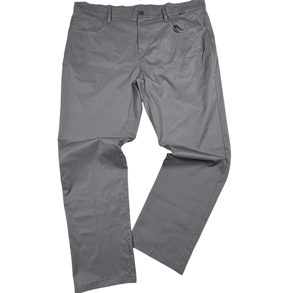 TravisMathew Pants Mens 38 Open To Close Gray Performance EUC